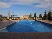 Decorative Pool Deck with Louge Area